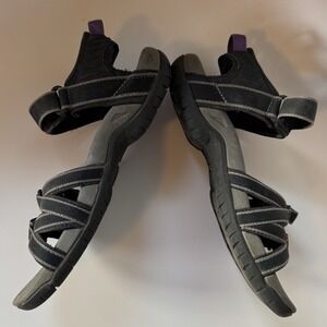 Teva Waterproof Hiking Sandals 4266 TIRRA Black Purple Women's Size 7 Water Hike